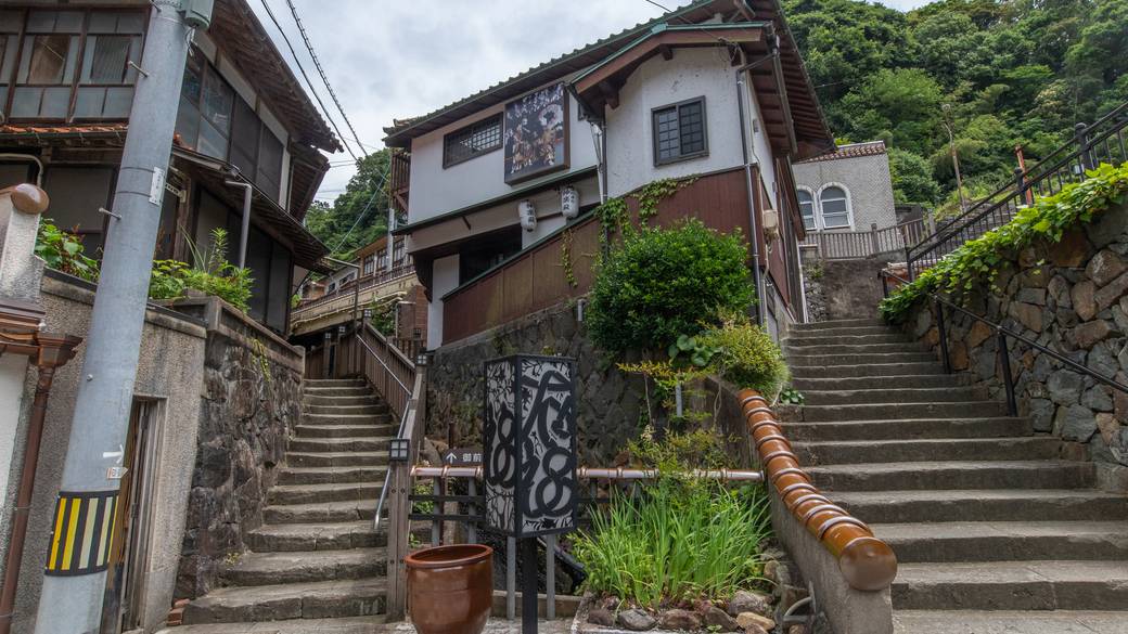 有福温泉街の風景 / 2