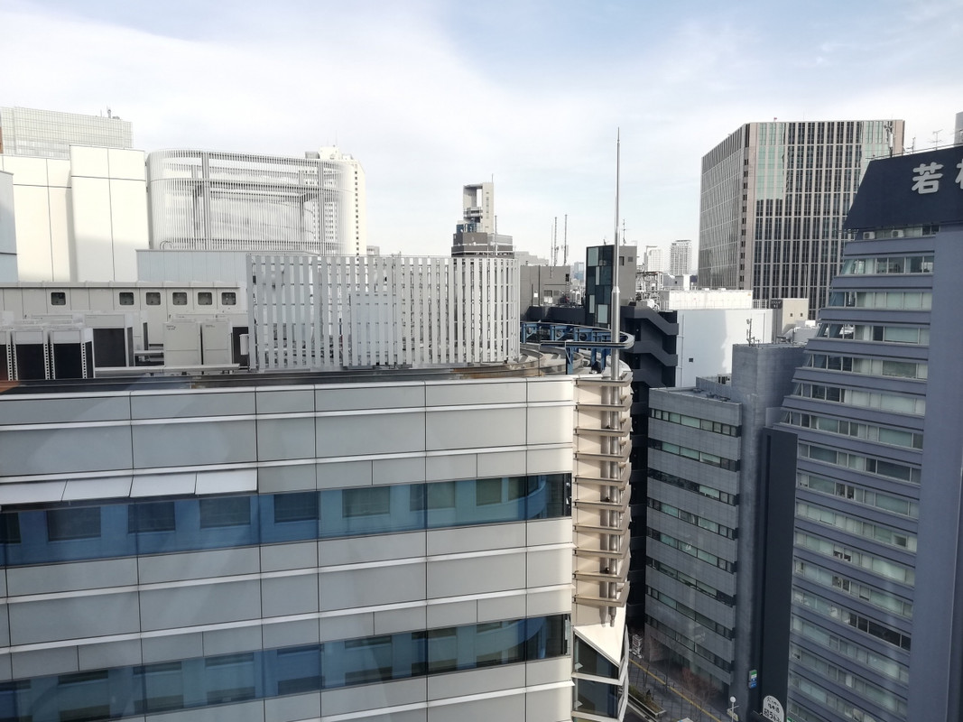 客室からの眺望です。お仕事中でしょうか~。