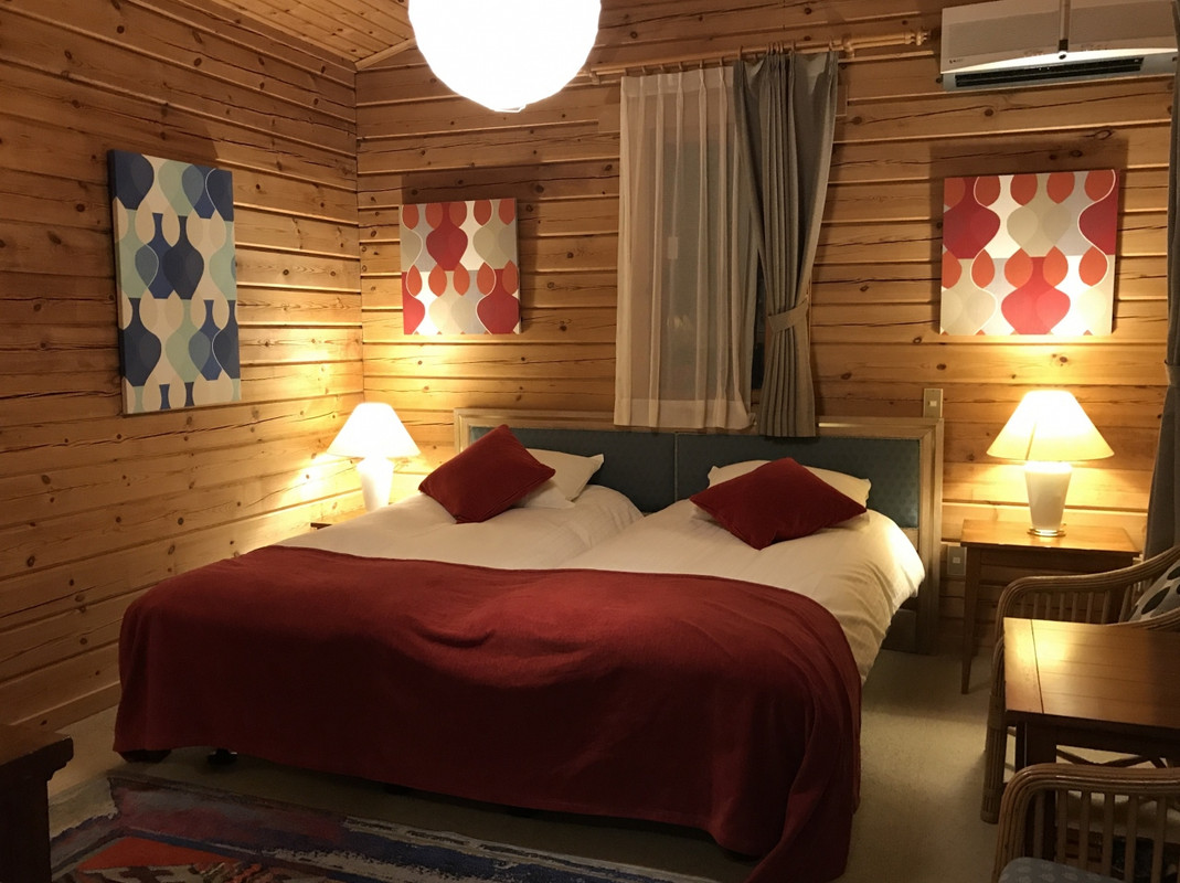 コテージBのベッドルーム