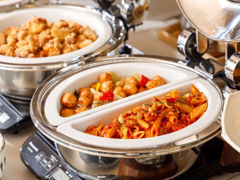 朝食ビュッフェ