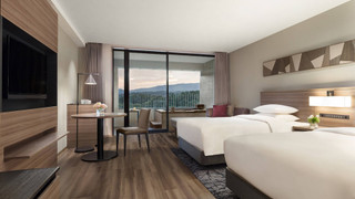 デラックス ルーム シングルベッド 2 台 ガーデンビュー (Outside Hot Spring)