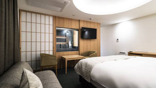 デラックス ダブルルーム,すりガラス,禁煙