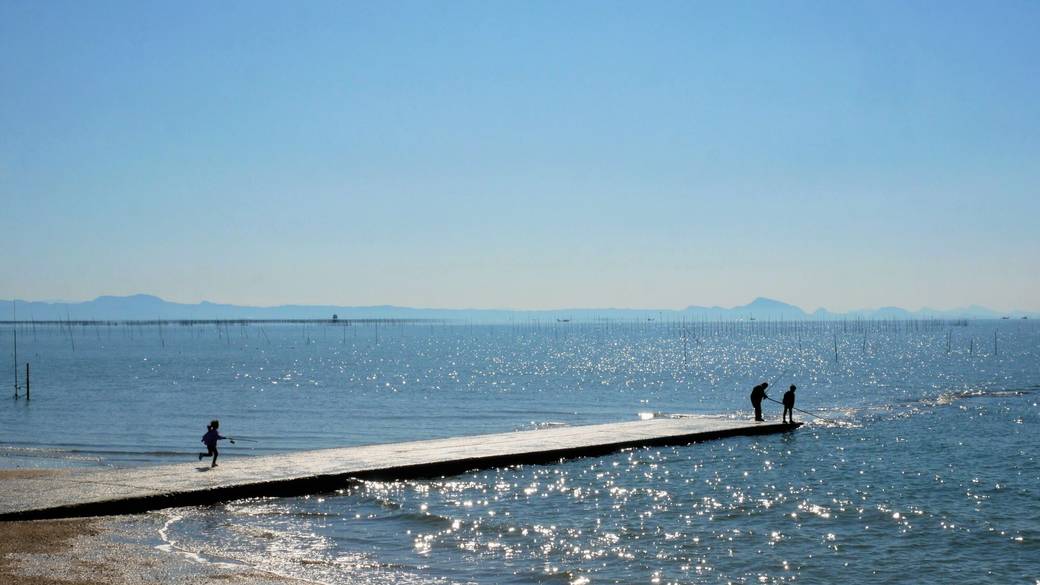 有明海に面した鍋松原海岸 / 3