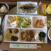 ブッフェ式朝食　郷土料理があって美味しい