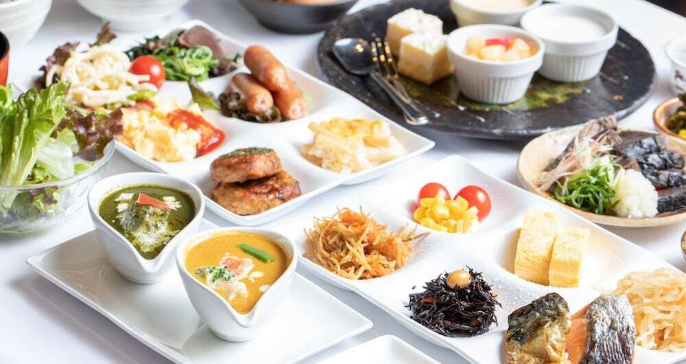 朝食ビュッフェ