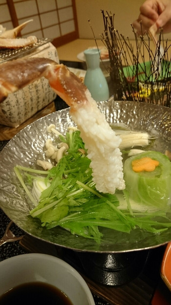 「湯喜望 白扇」 料理 45785448 カニしゃぶ