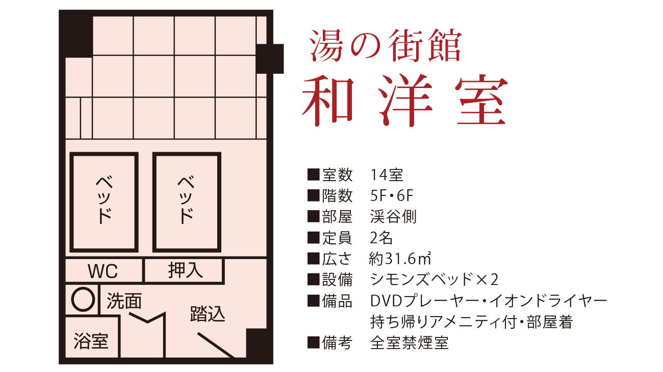 湯の街館 和洋室／間取り