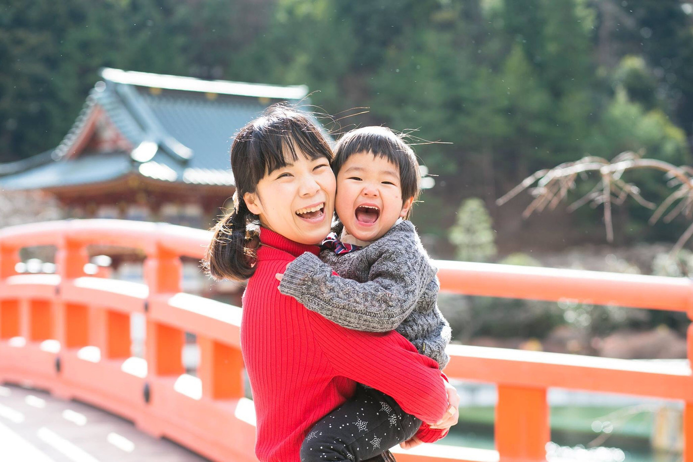 ご機嫌に笑顔を見せてくれた息子。嬉しくて、思わず私も笑顔に。