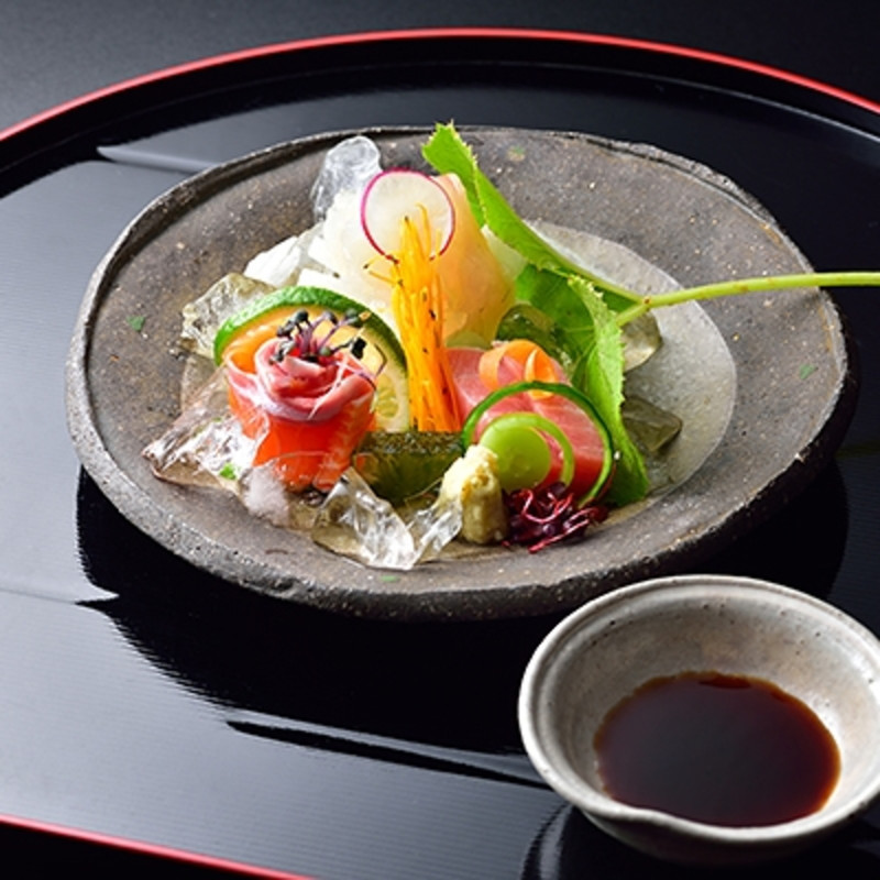 菊之湯会席プラン 夏の一例 お造り