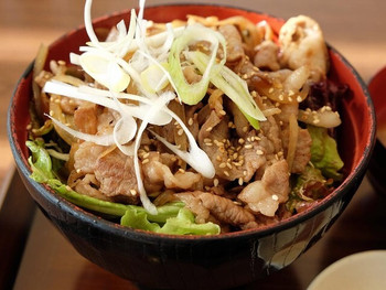 「南紀すさみの恵み食堂 蒼海」 料理 62156694 イノブタ焼き肉丼のアップ