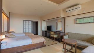 [源泉掛流し露天風呂] オーシャンビュー 1階ツイン