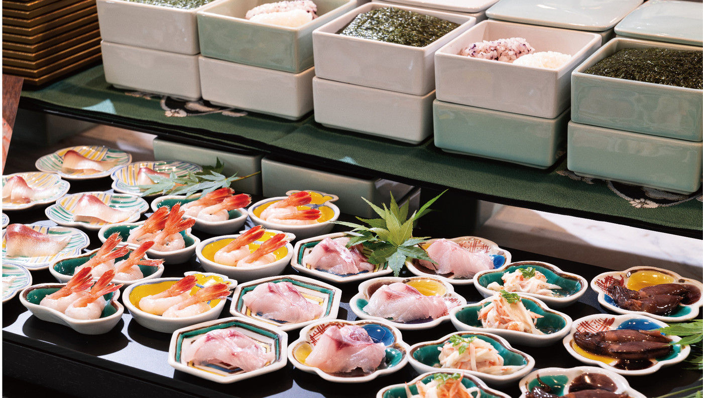 フォトジェニックな朝食!オリジナルの手巻き寿司を楽しむ3415955