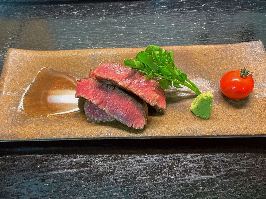 夕食一例/能登牛ステーキ