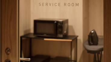 共用スペースの電子レンジ・アイロン / 6