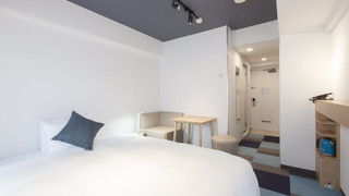 ダブルルーム 禁煙 簡易キッチン/ 洗濯乾燥機付き