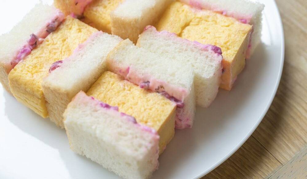 厚焼き玉子と志ば漬のサンド / 1