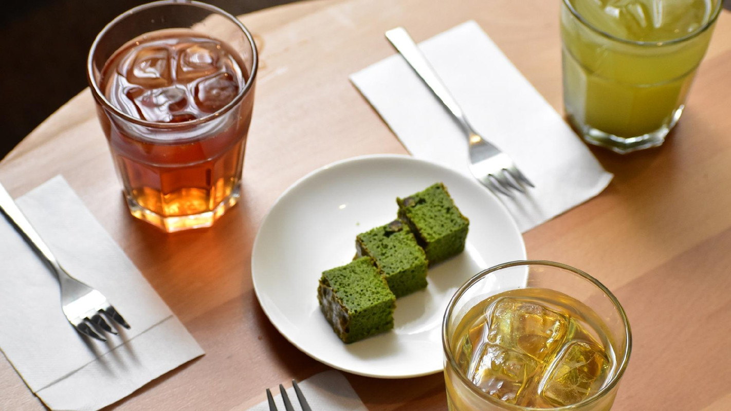 ケーキとドリンク