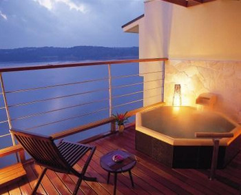 専用船で渡鹿野島へ！露天風呂付き客室でオーシャンビューを満喫♡3457399