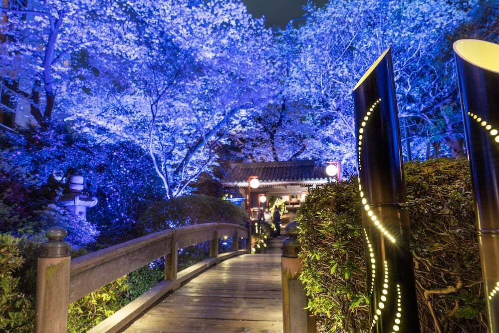 夜桜のライトアップが魅惑的なラグジュアリーホテル3489032