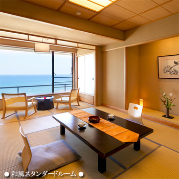 庄内の海を間近に望む、料理と温泉が魅力の旅館3489579