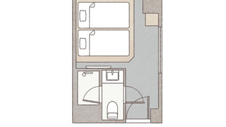 モデレート ツインルーム シングルベッド 2 台