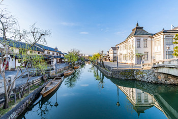 Kurashiki Bikan Historical Quarter Okayama on a sunny day