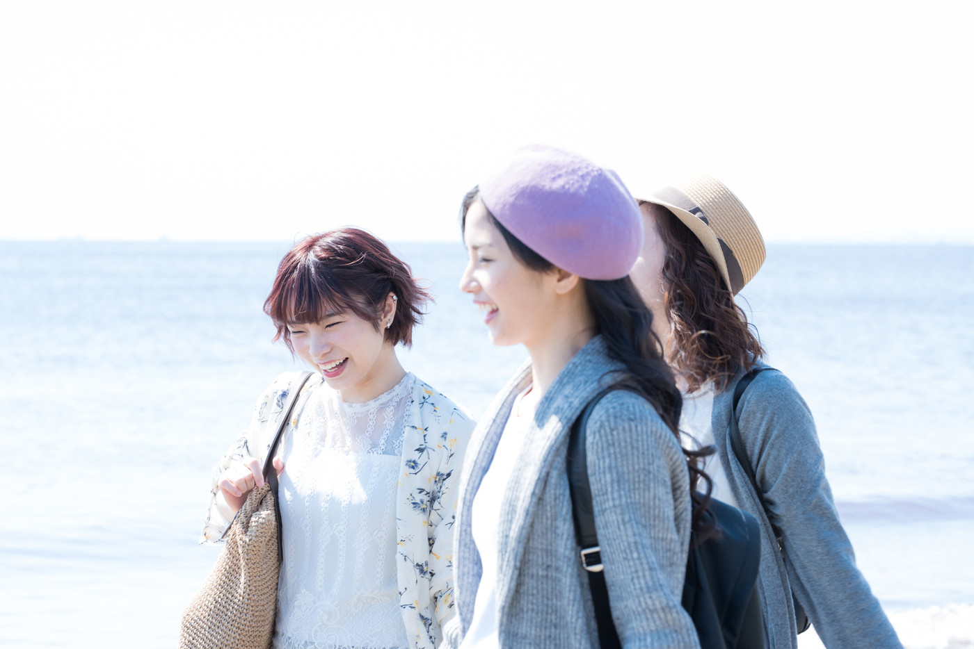 海 女子旅 3人