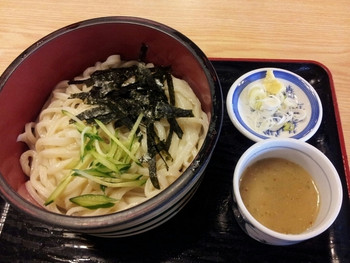 「子亀」料理 45886 冷汁うどん  570円