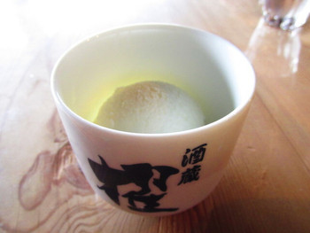 「蔵元ごはん&カフェ 酒蔵 櫂」料理 1265374 お酒のアイスクリーム