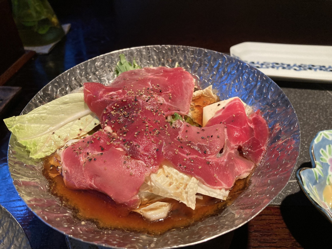 夕食のぼたん鍋