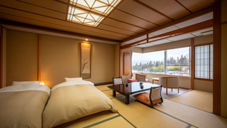 和室, 12~17畳, 広縁付きグレードアップ客室 (雅館ローベッドツイン) 禁煙