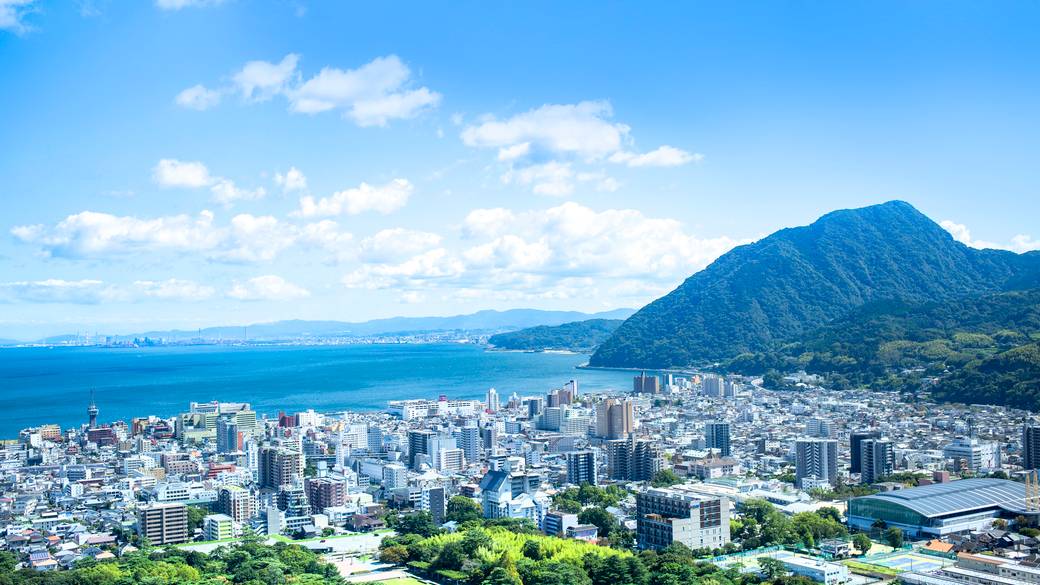 別府市街と別府湾 / 1