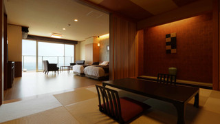 【特別室】露天風呂付き客室＜禁煙和洋室＞ [特別室] [和洋室] [禁煙] [夜景がきれい]