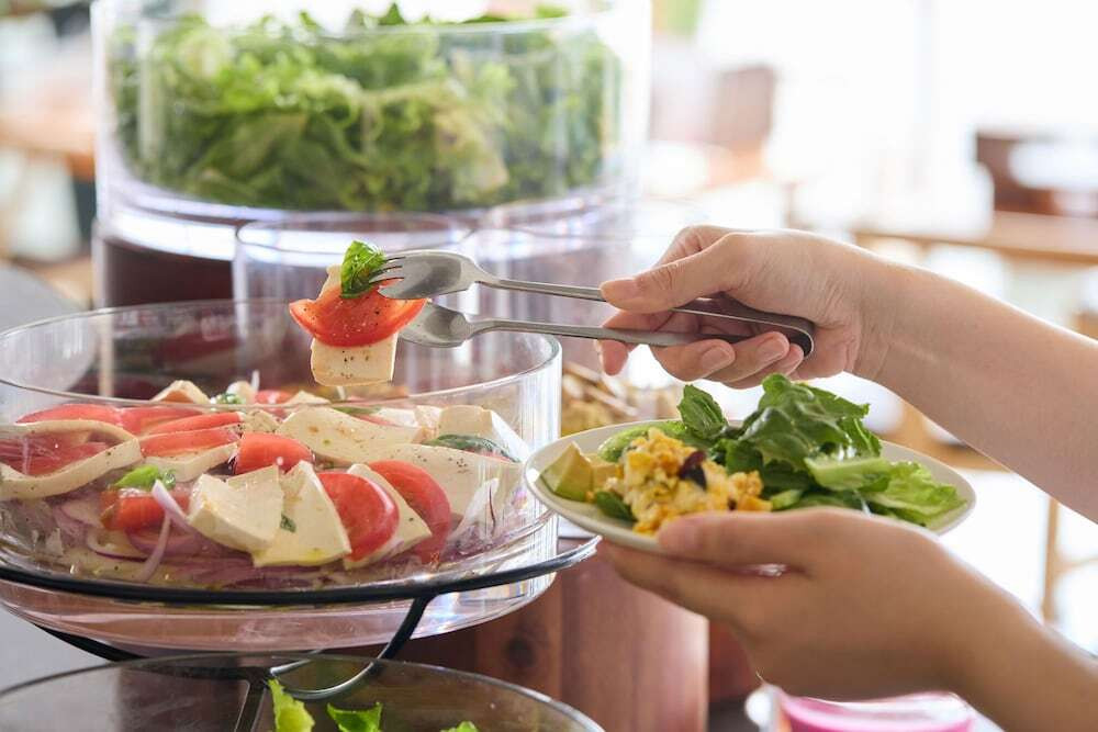 朝食ビュッフェ