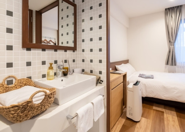 ナチュラルトーンで統一されたお部屋がかわいい♡タイルのアクセントにも目を惹かれます