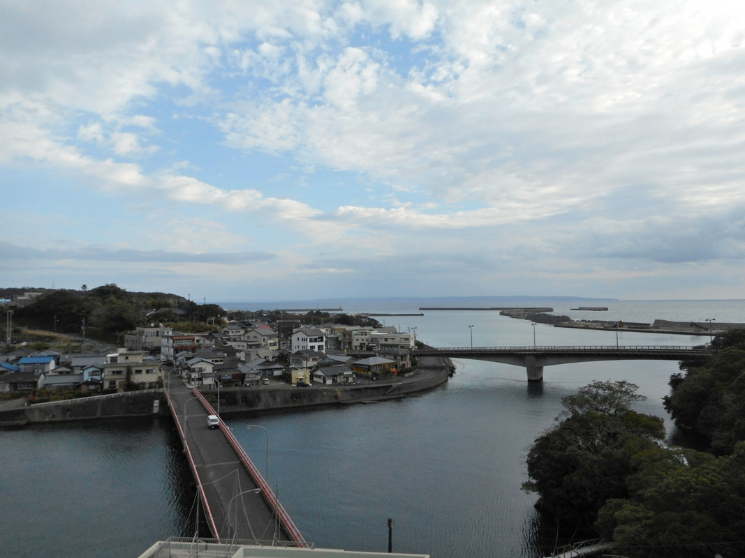 天気がいい朝の食堂からの眺望