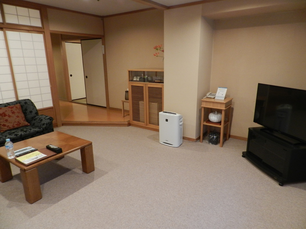 最上階スイートのリビングルーム