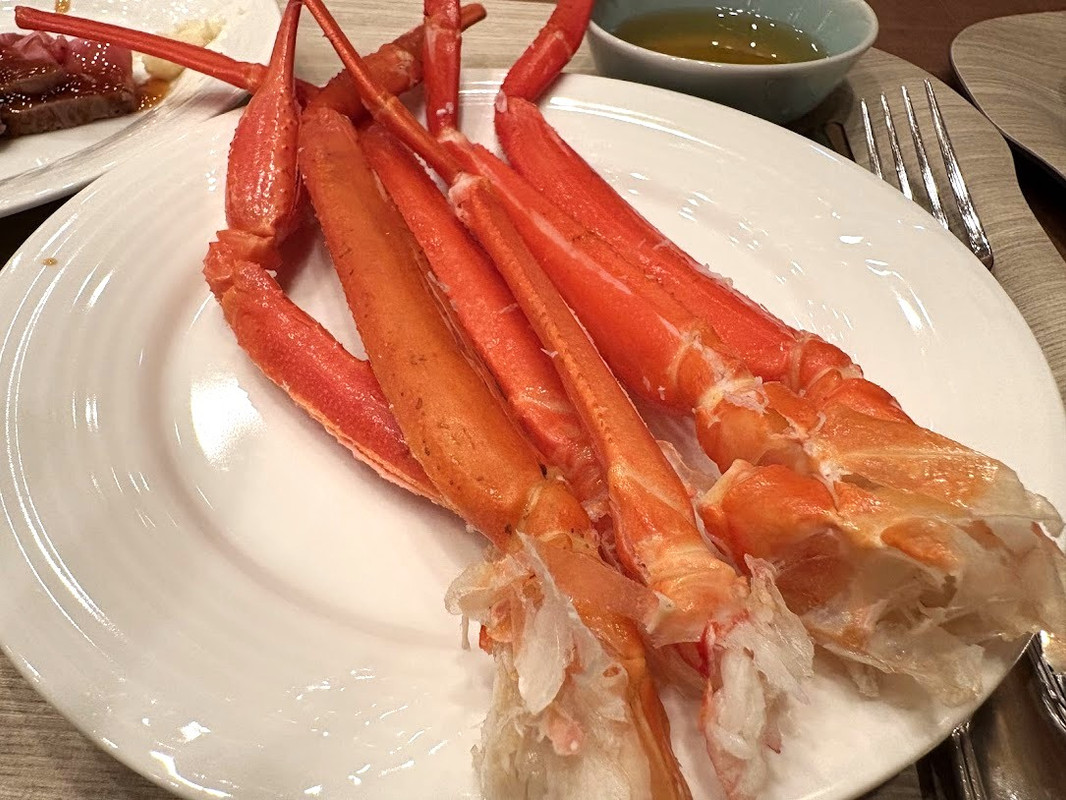 蟹は痩せていてイマイチ