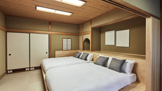 コンフォート ツインルーム ダブルベッド 2 台 禁煙 ガーデンビュー