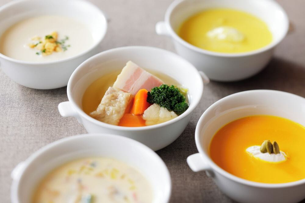 朝食ビュッフェ スープ