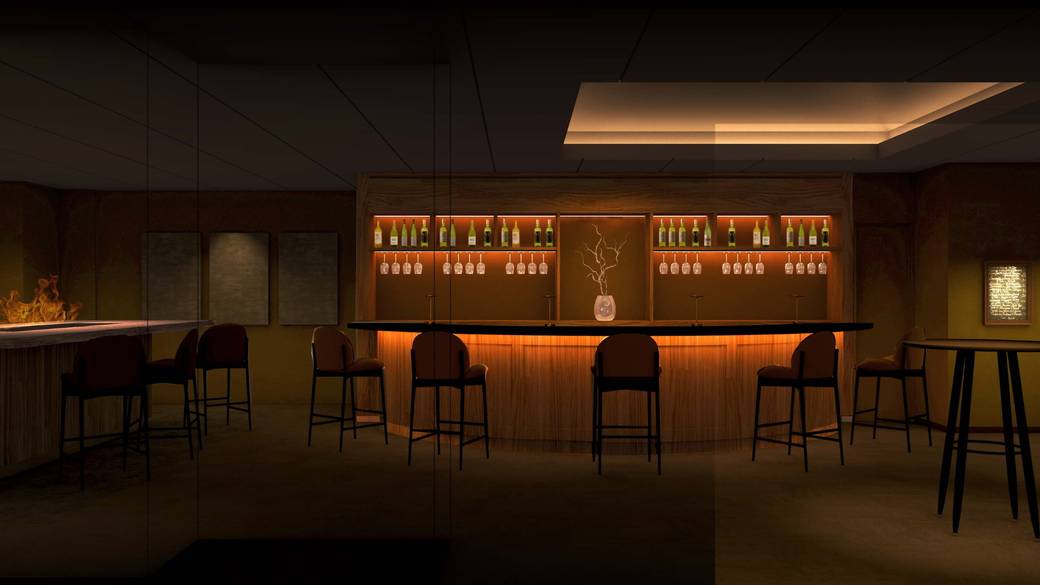 大人が語らうバーで
〆パフェも堪能 / 4