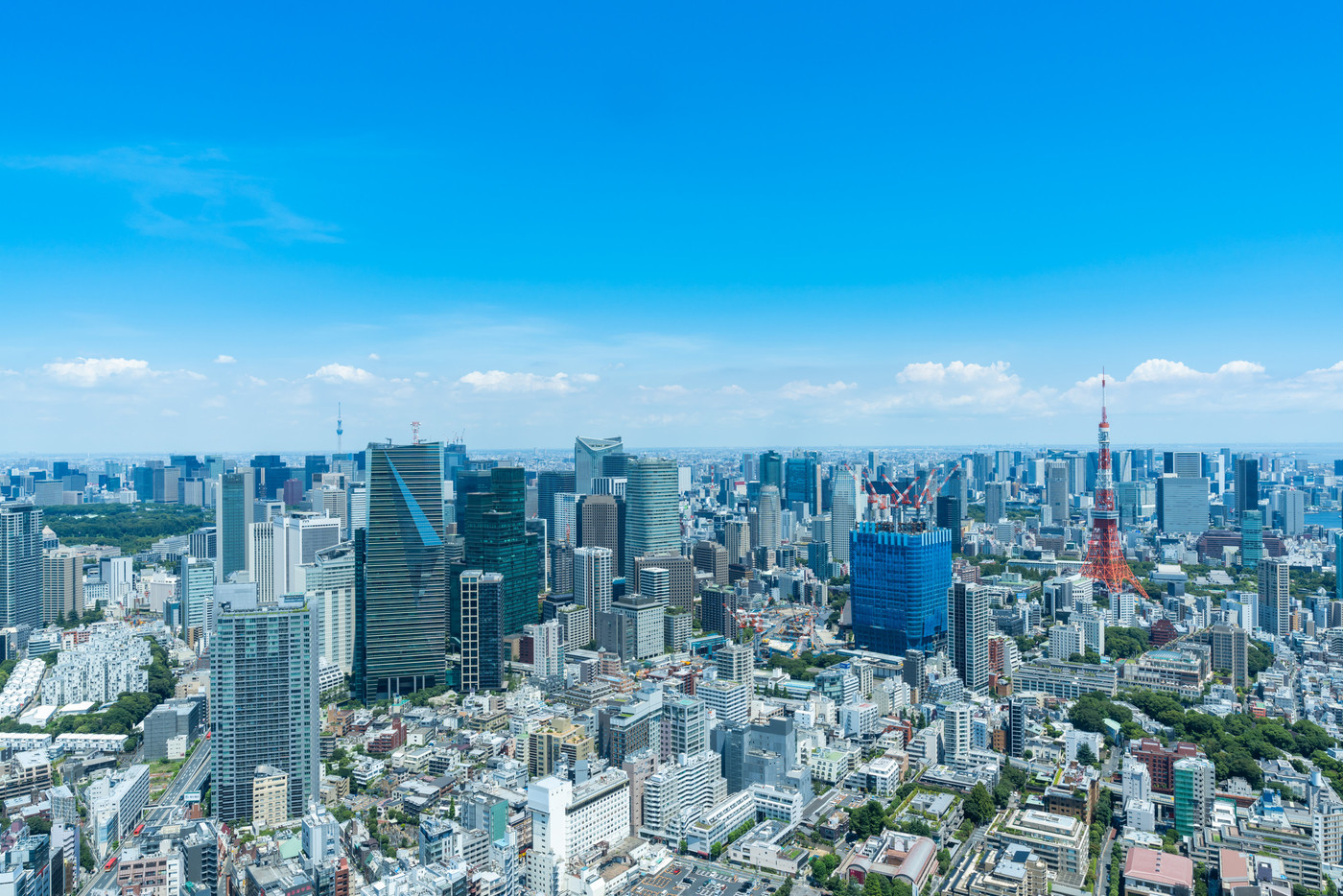 【都市風景】　港区から見た真夏の東京