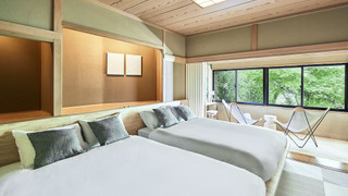 コンフォート ツインルーム ダブルベッド 2 台 禁煙 ガーデンビュー