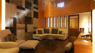 【露天風呂付コテージ】リビング＋ベッドルーム 禁煙