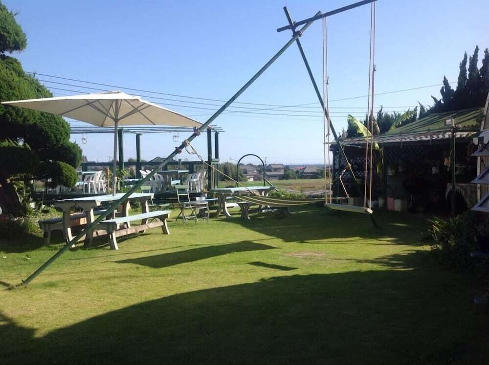 屋外ダイニングエリア