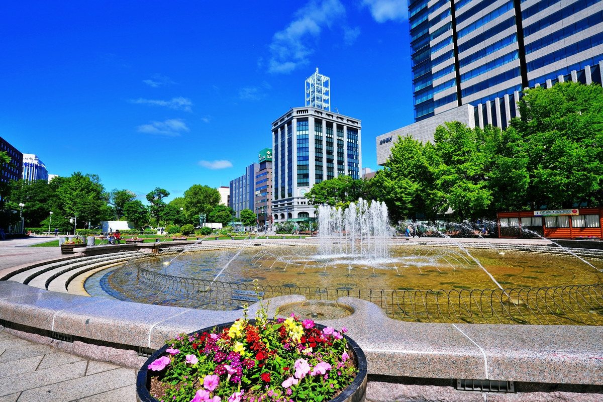 大通公園の噴水