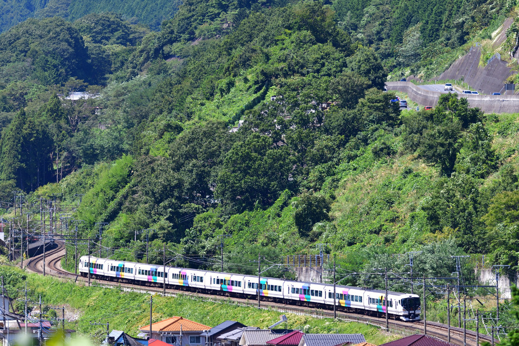 《山梨県》初夏の甲府盆地・のどかな風景