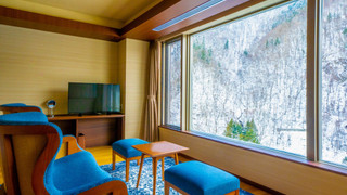 客室温泉展望風呂付ツイン 牛肉コースディナー 禁煙 (42平米・定員2名)