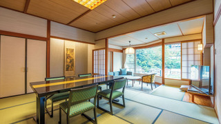 [喜咲] 川側 かけ流し露天風呂付和室 広々12.5帖 (48平米)