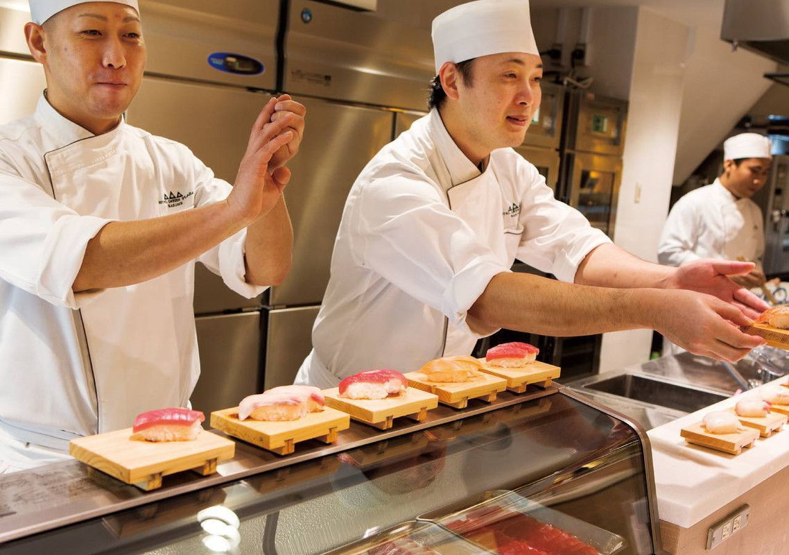 寿司は握りたて